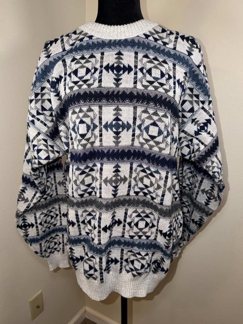 Vintage St. John’s Bay 90’s Grunge Cabin Grandpa Sweater Nautical Retro